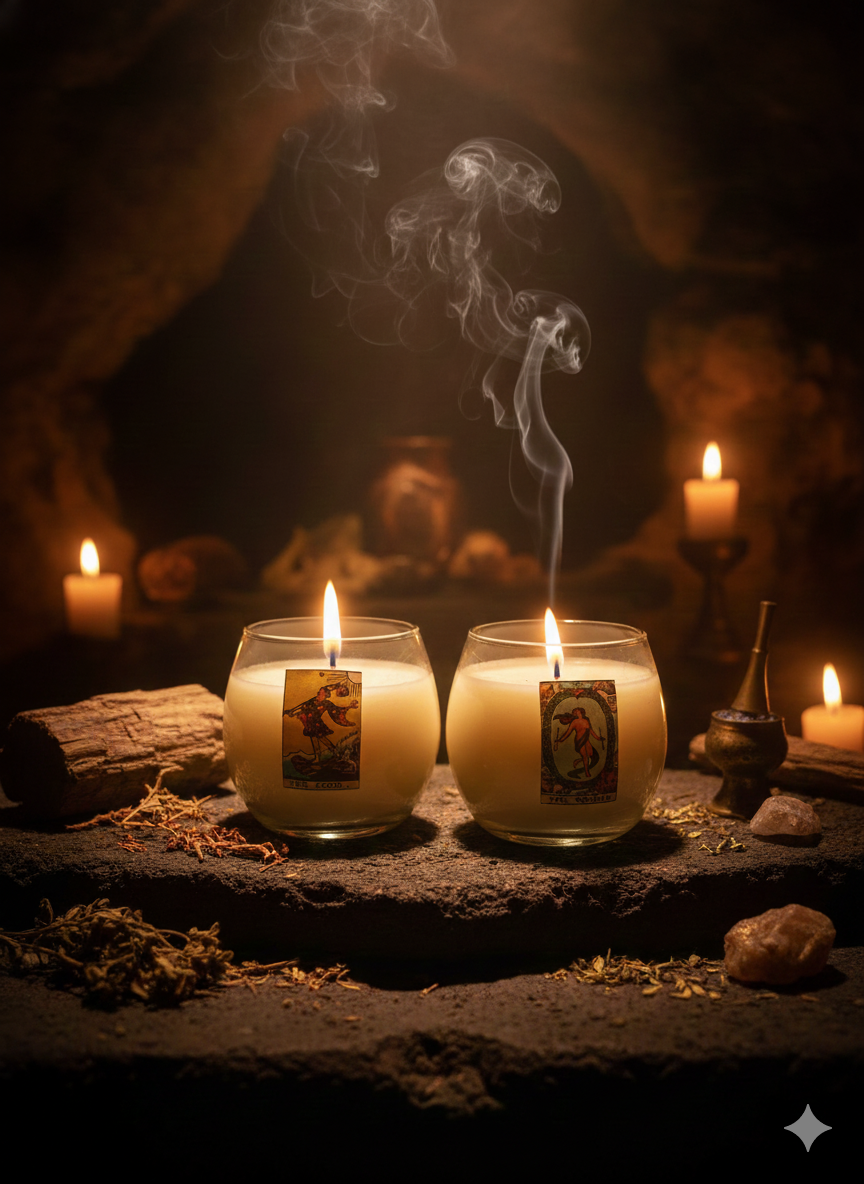 Velas arcanas inspiradas en el Tarot